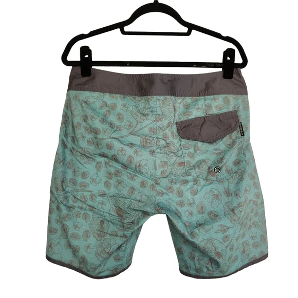 Ezekiel Board Shorts - Aqua Blue and Grey - Picture 2 of 4
